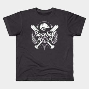 Baseball Mom Kids T-Shirt